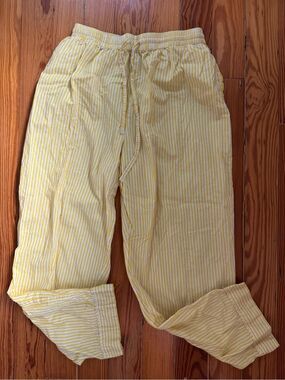 Fancy Yellow Striped Pants